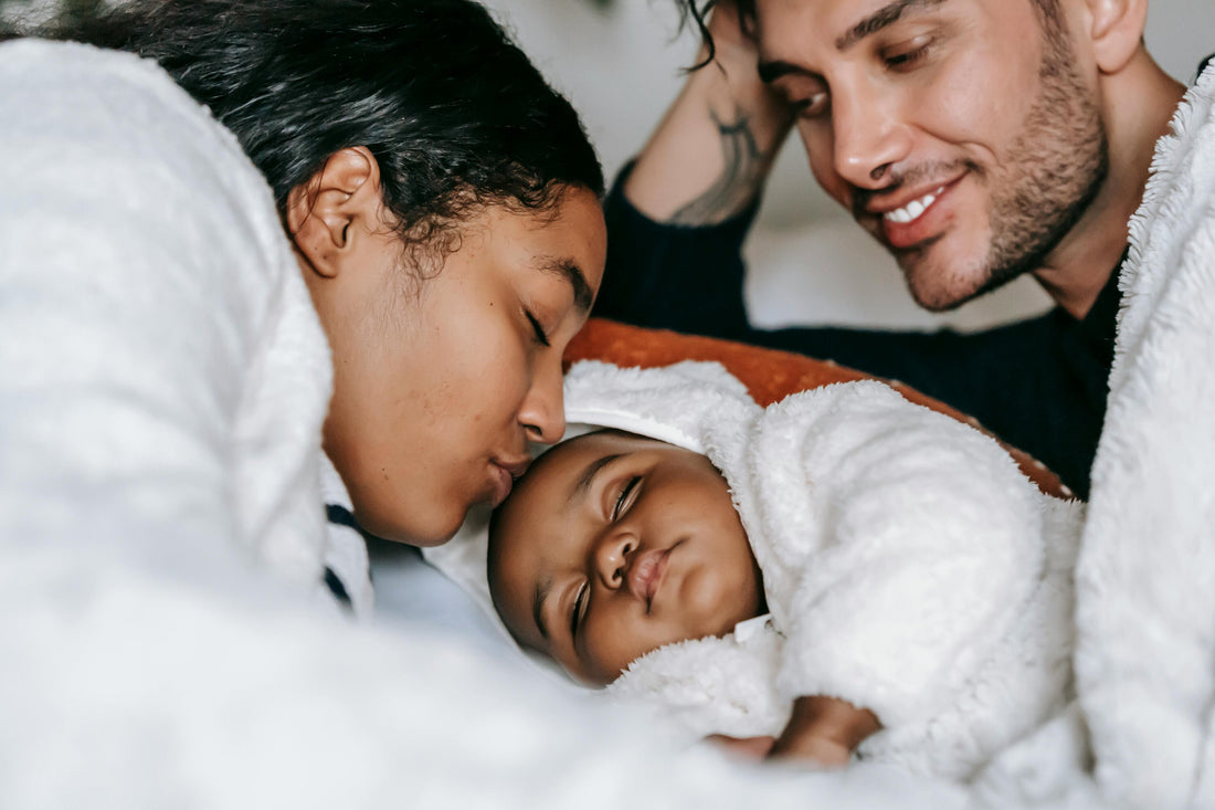 Newborn with parents