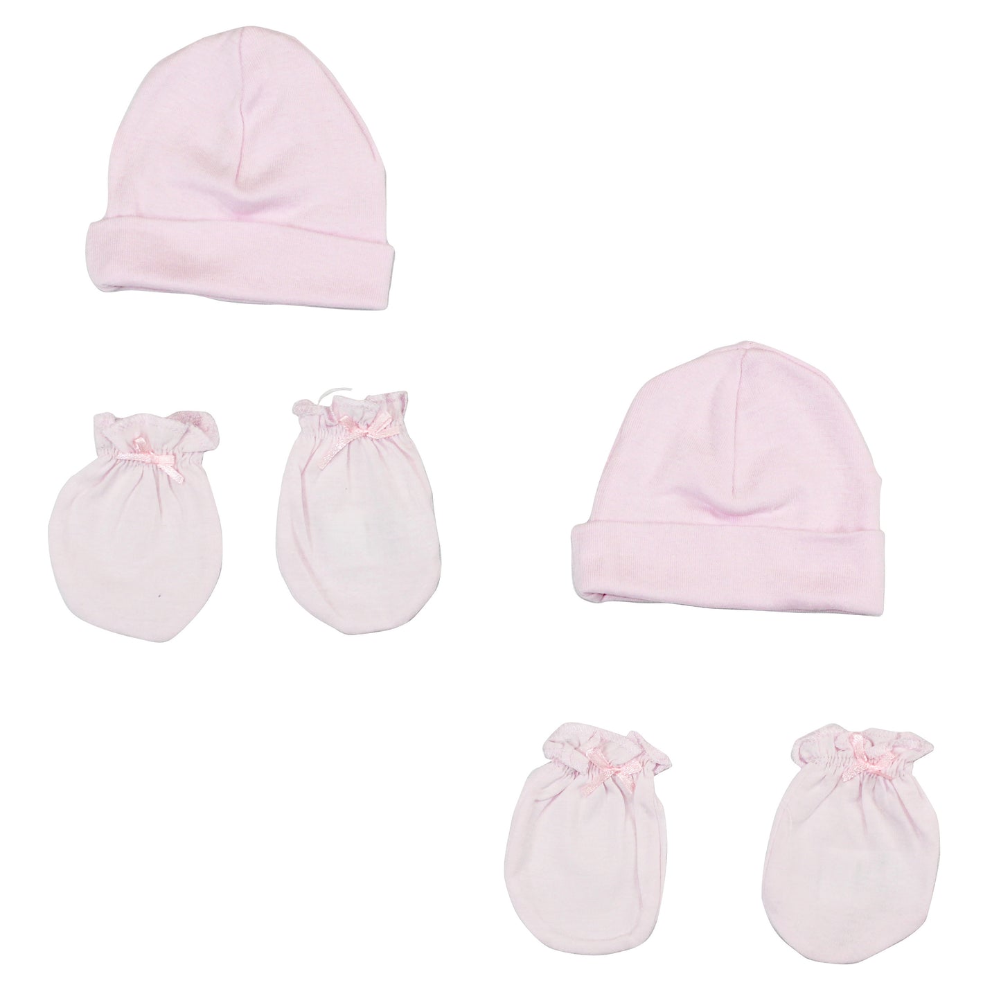 Girls' Cap and Mittens 4 Piece Layette Set