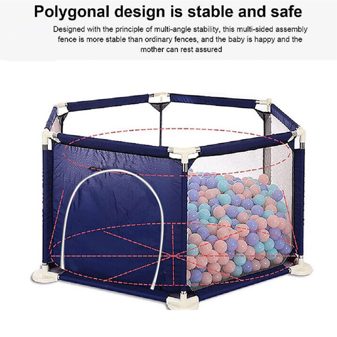 Large Baby Playpen Kids Toddlers Infant Activity Center Safety Play Fence Yard