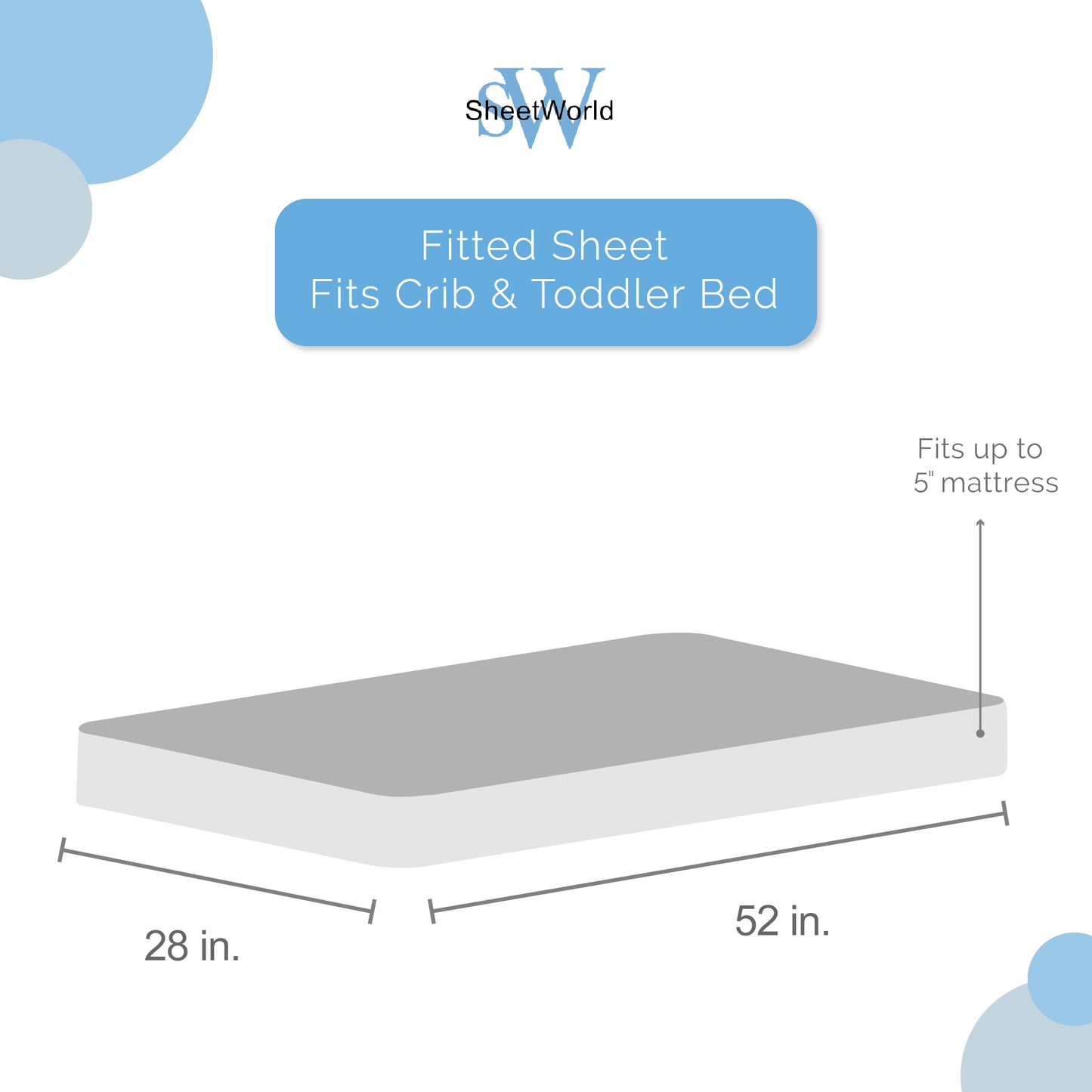 SheetWorld Fitted Crib Sheet - 100% Cotton Jersey - Soft Yellow, Made