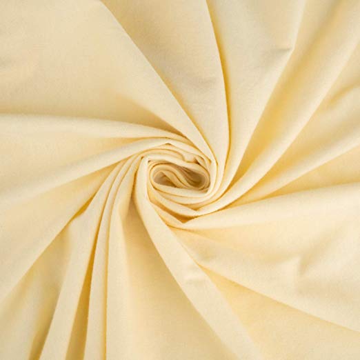 SheetWorld Fitted Crib Sheet - 100% Cotton Jersey - Soft Yellow, Made